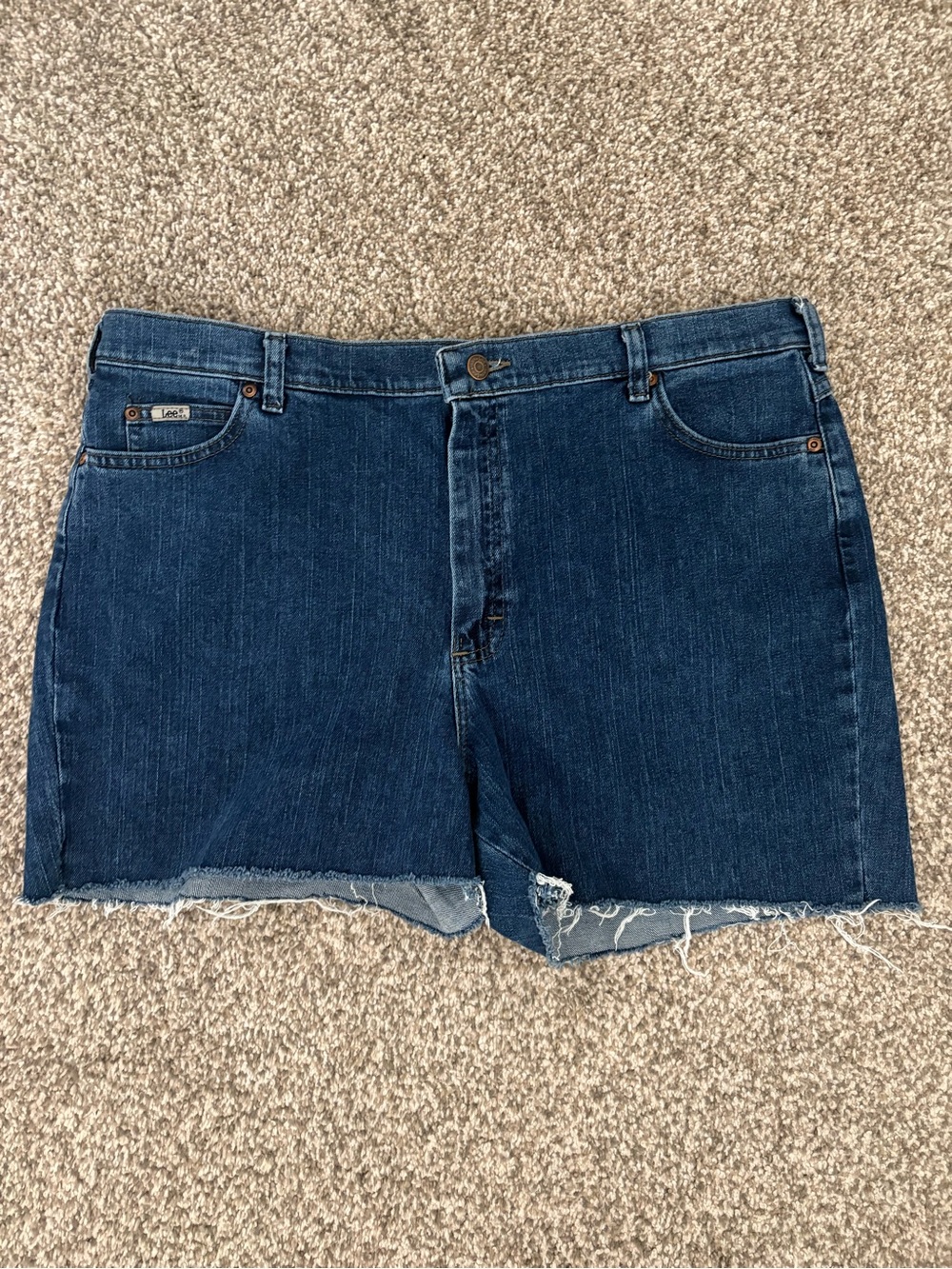 Lee Denim Shorts **Homemade cut offs SEE DETAILS** Relaxed Straight Leg Size 18